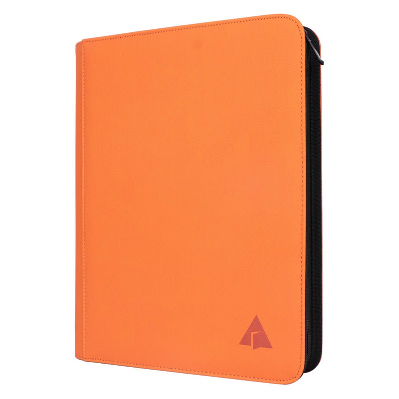 Alteagle 9 Pocket Card Binder, Fits 828 Trading Cards Side Loading Ringless Card Album for TCG and Sports Cards -Orange - Image 1